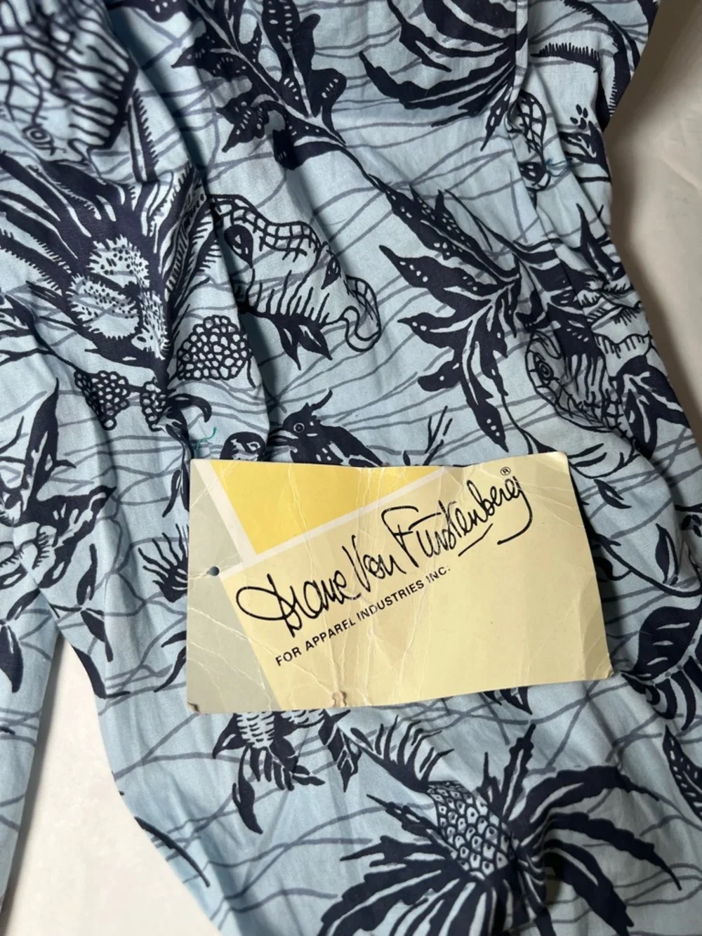 Vintage‎ NOS Diane Von Furstenberg Hawaiian print jumpsuit M
